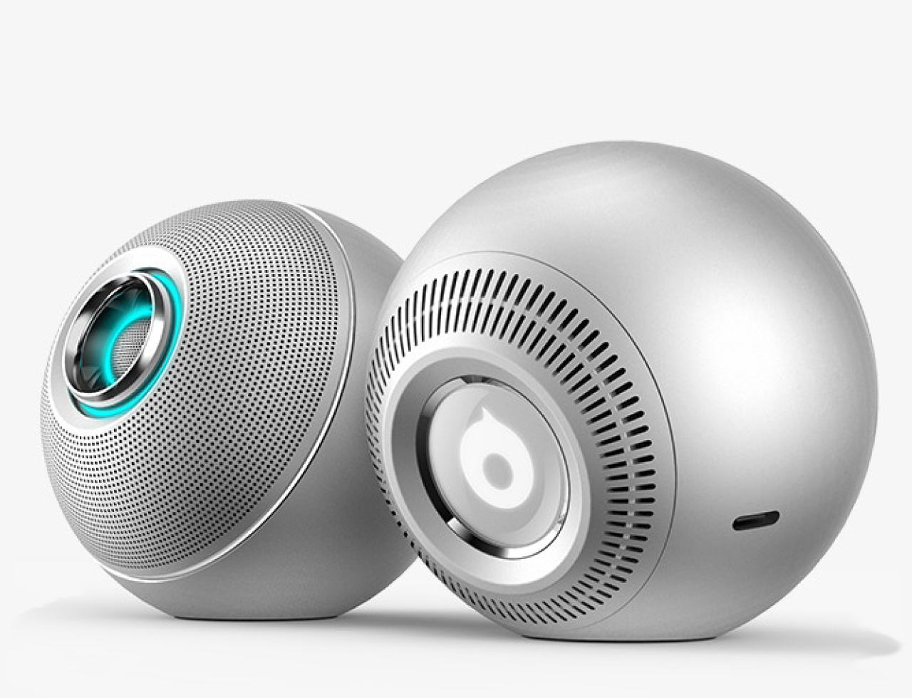 The Wireless Speaker in silver colors